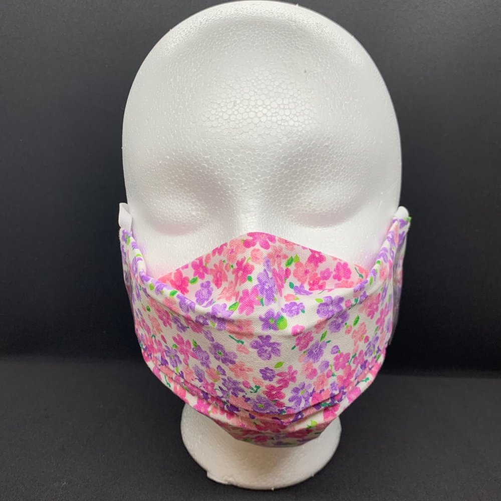 2/$20 Face Mask 3 Layer Nose Bridge Pink Ombre